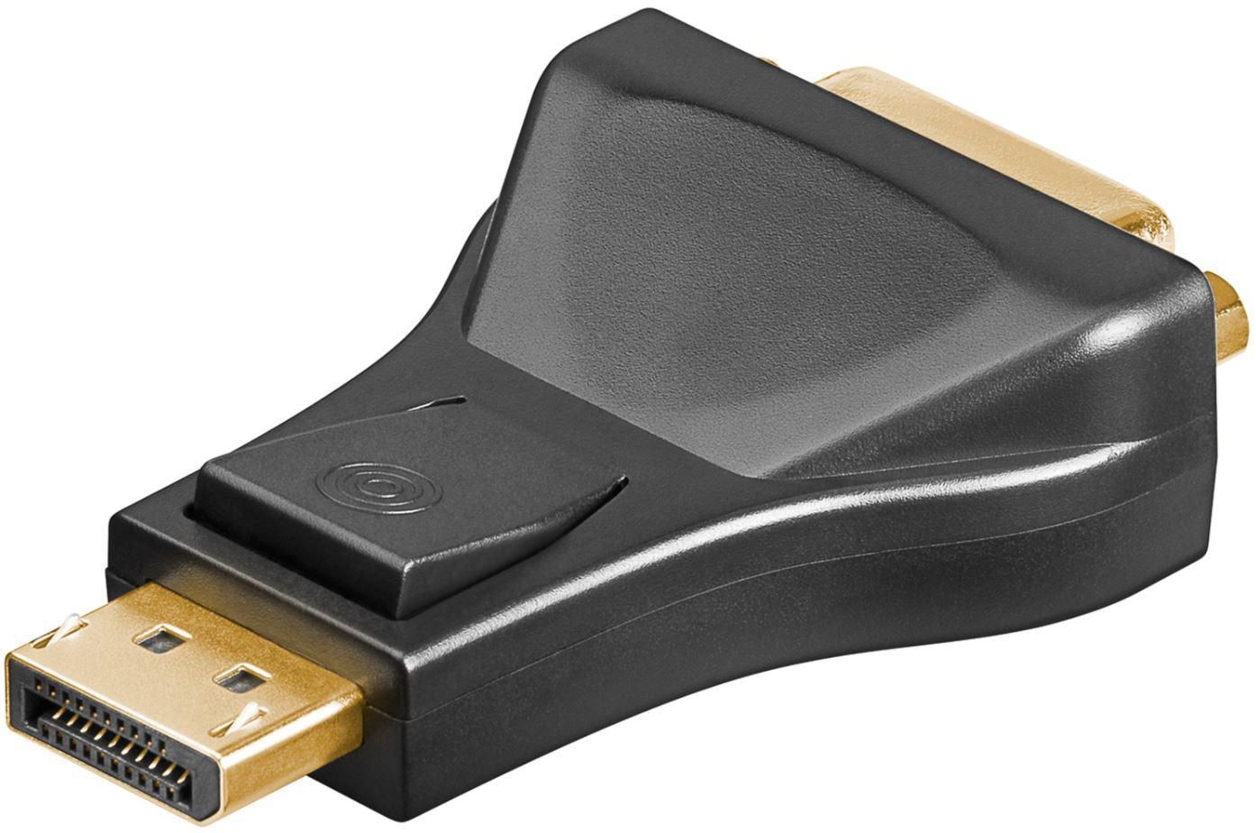 MicroConnect DPDVI DisplayPort to DVI-D Dual Link Adapter – Gold Plated, Grey