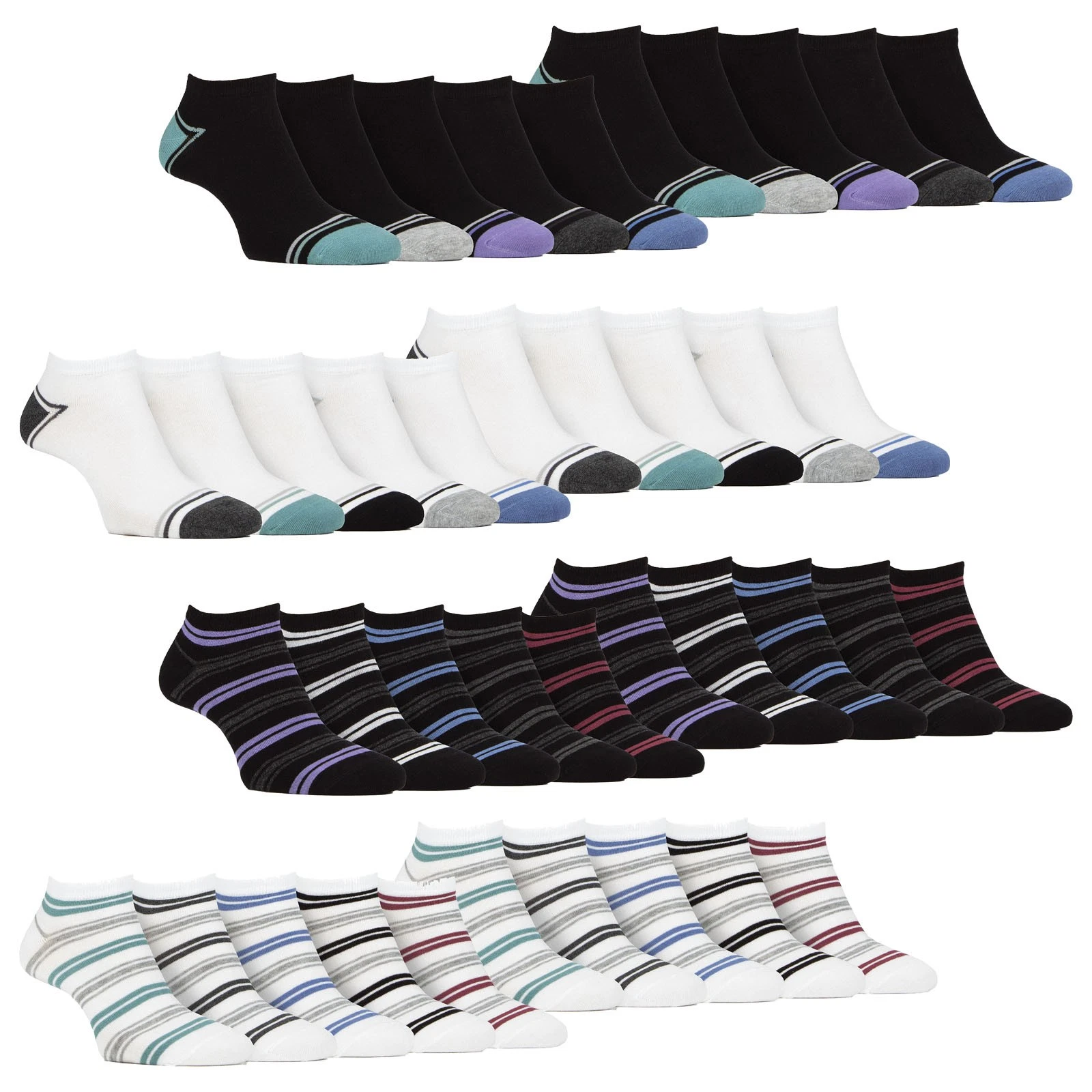 10 Pack Mens Breathable Bamboo Plain Trainer Socks
Opens in a new window or tab