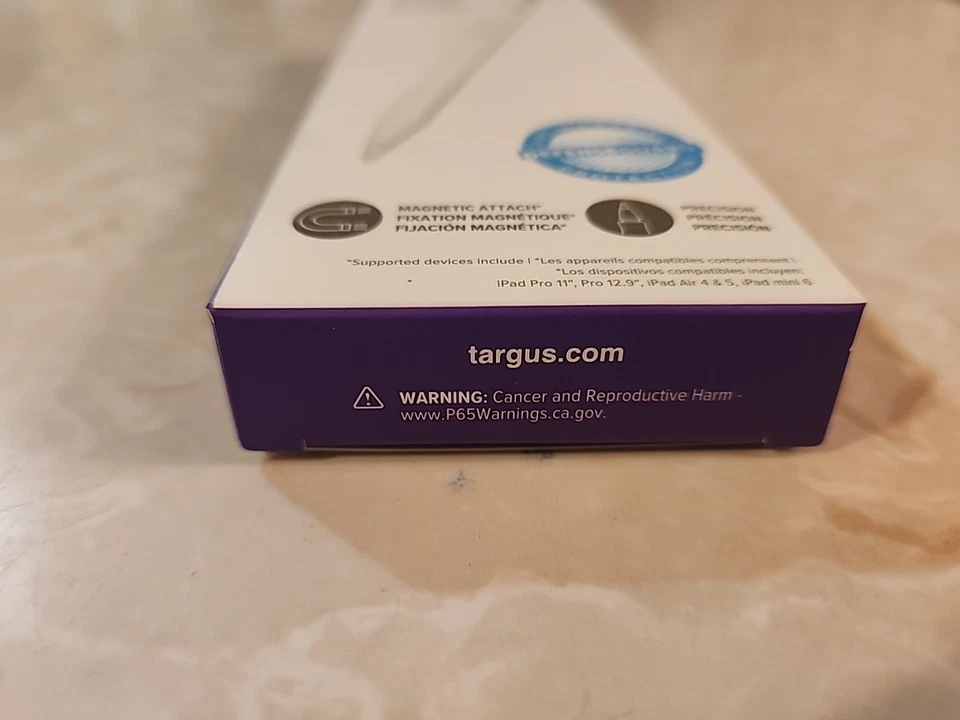 Targus White Active Stylus para iPads 2018 y posteriores AMM174AMGL caja abierta Foto 4 de 4