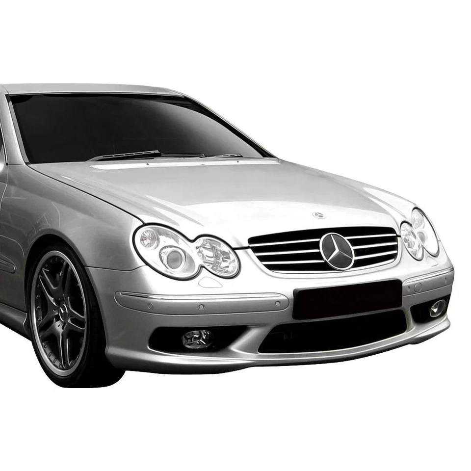 For Mercedes-Benz CLK350 06-09 AMG Style Fiberglass Front Bumper Cover Unpainted Foto 4 de 4