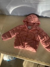 Old Navy Pink Hooded Puffer Jacket XS 5 Unisex Baby Toddler Outerwear