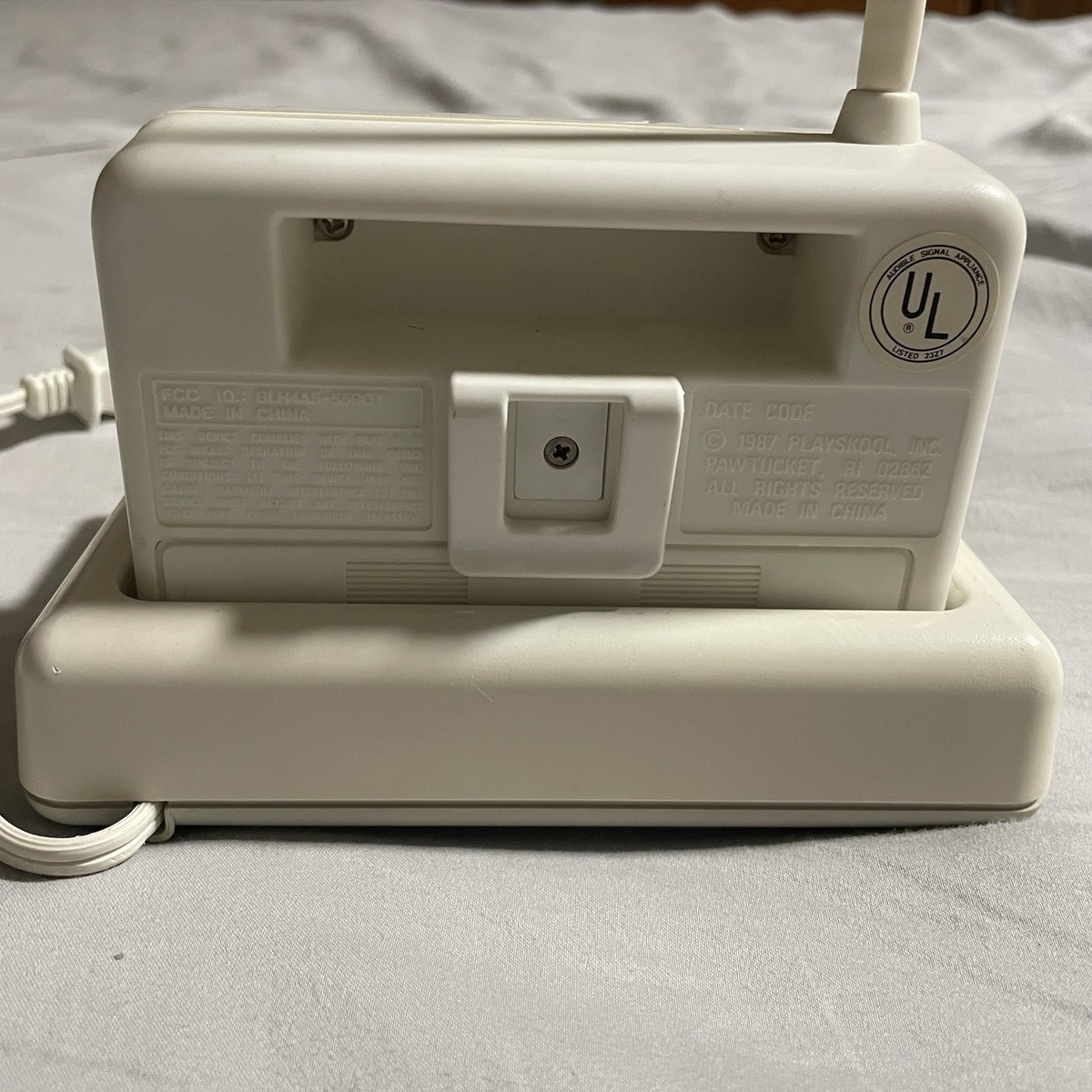 Vintage 1987 Playskool Portable Baby Monitor 5590 Receiver