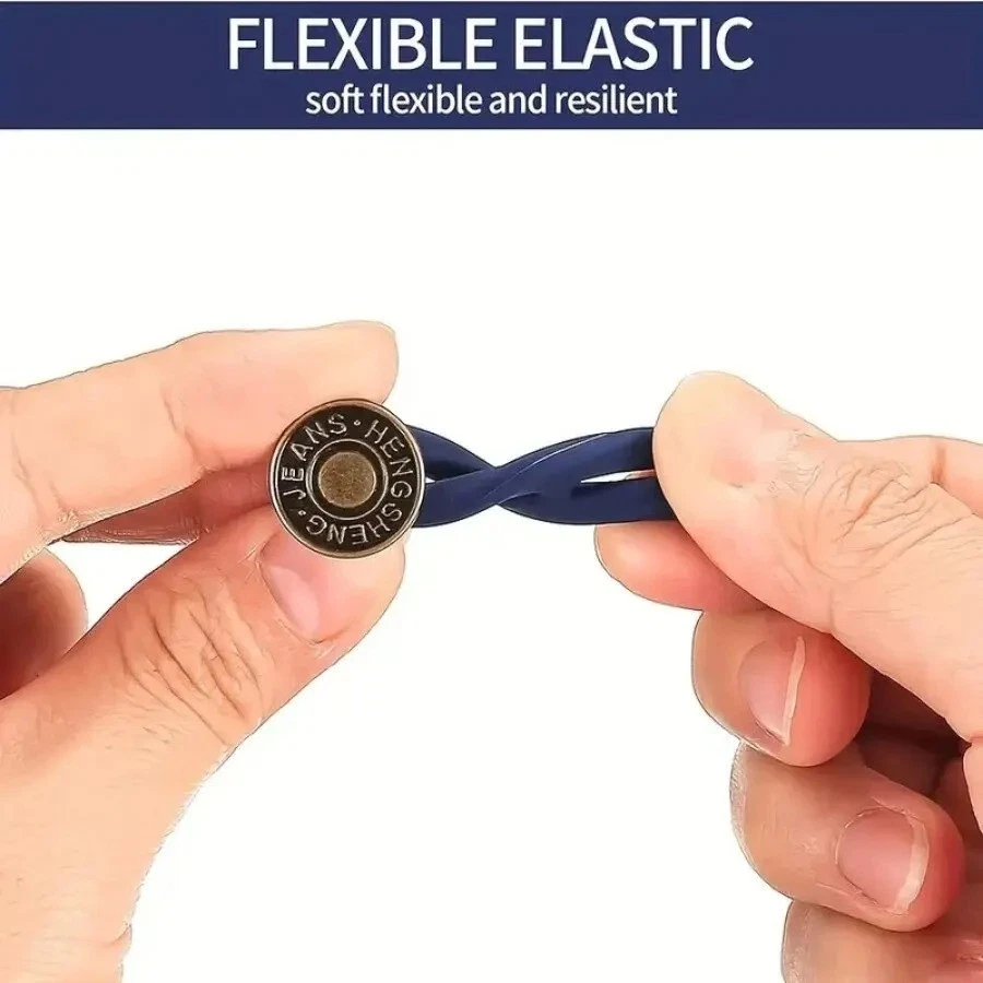 6 Pcs Button Extender for Trousers, Button Waist Extender, Pants Waist Extender - Image 4 of 4
