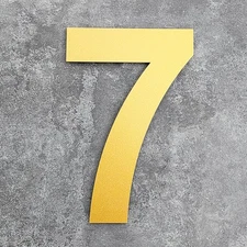 BetLight 10 Inch Gold House Numbers for 10 inch high, elegant gold finished 