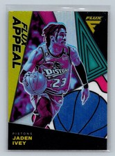 2022-23 Panini Flux #14 Jaden Ivey Flux Appeal Silver Detroit Pistons
