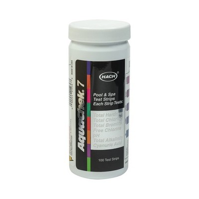 AquaChek 7-Way Pool & Spa Test Strips - pH, Total Chlorine, Bromine, Alkalinity