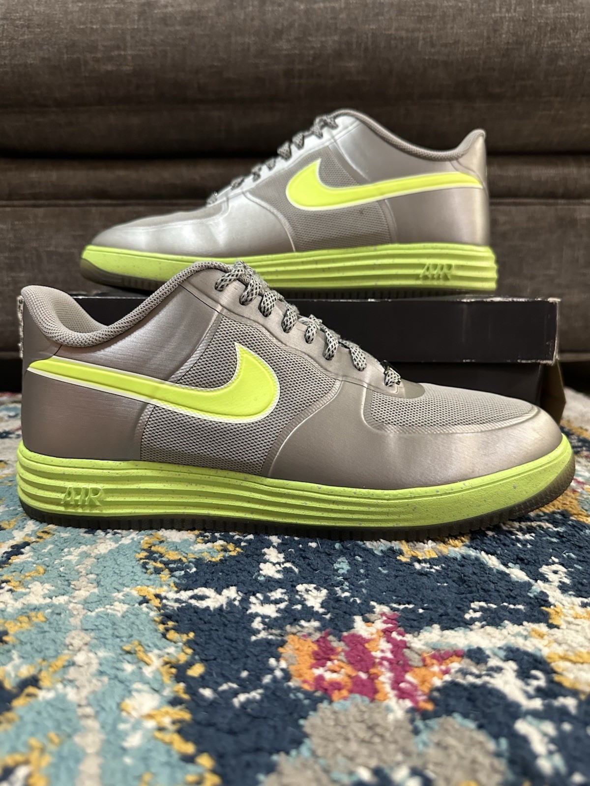 SAOLA Taglia 11 5 Fusibile Nike Lunar Force 1 "Granite Volt" VNDS