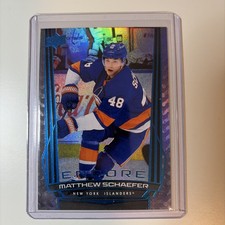 MATTHEW SCHAEFER ROOKIE 2025-26 UPPER DECK SERIES 2 HOCKEY ENCORE BLUE SP #E-149