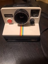 Polaroid OneStep Land Camera Vintage Rainbow Stripe Instant Film Camera As-Is
