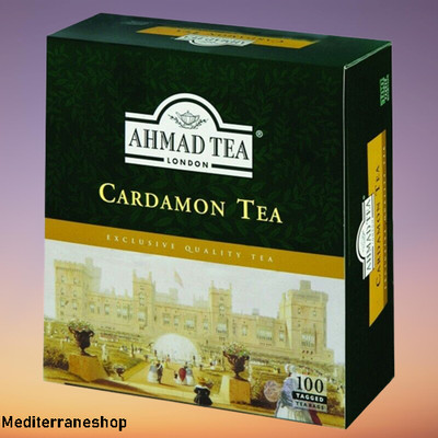 6 PACKUNGEN KARDAMON TEA SCHWARZTEE MIT KARDAMOM 600 BEUTEL  6 x 200 g TEE AHMAD