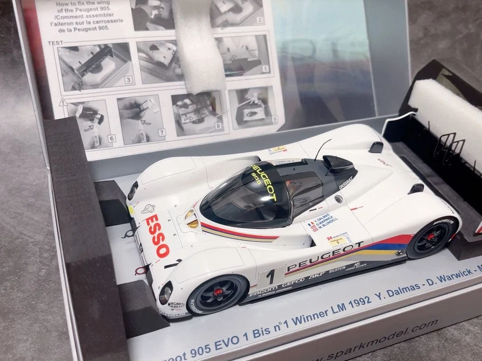 Spark Peugeot 905 1/18 Le Mans 1992 No 1 Winner Scale Model Car Pro Ltd - Image 2 of 4