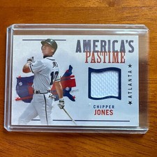 2022 Panini Chronicles America's Pastime Swatches Red Chipper Jones #APS-CJ HOF