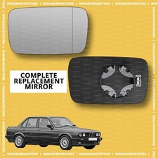 RHS Right side for BMW 3 series 1982-2000 wide angle heated wing mirror glass