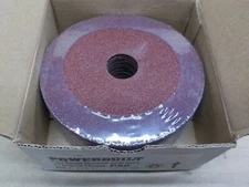Powerbuilt 115x22mm P50 Aluminium Oxide Discs, 25 Pack Sanding Discs, This item
