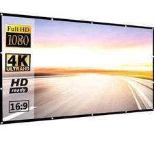 150” Projection Screen 16:9 Foldable Anti-Crease Portable Projector Screen (FF)