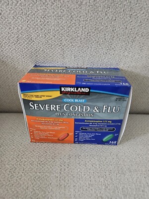 Kirkland Signature Severe Cold & Flu Daytime 112/Nighttime 56 EXP 06/25 