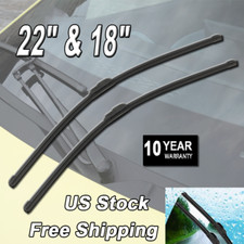 Pair Windshield Wiper Blades J-hook Quality 22 18 Inch Bracketless Frameles Pair Windshield Wiper Blades J-hook Quality 22 18 Inch Bracketless Frameles