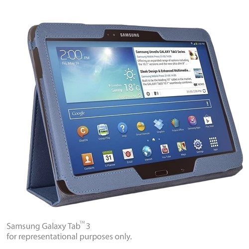 Kensington K97097WW Comercio Soft Case & Stand for Galaxy Tab 3 10.1 Slate Gray Foto 3 de 4