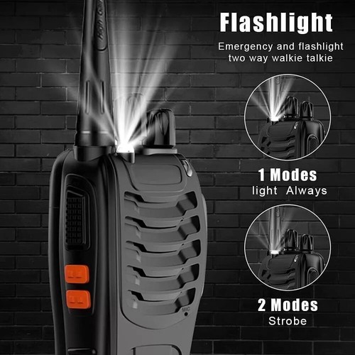 2PCS Baofeng Walkie Talkie BF-888S Sprechfunkgeräte Handfunkgerät 16Kanäle 5KM - Zdjęcie 6 z 12