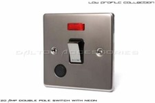BLACK CHROME LIGHT SWITCHES, SOCKETS, DIMMERS, 20% MIXED ITEM DISCOUNT!
