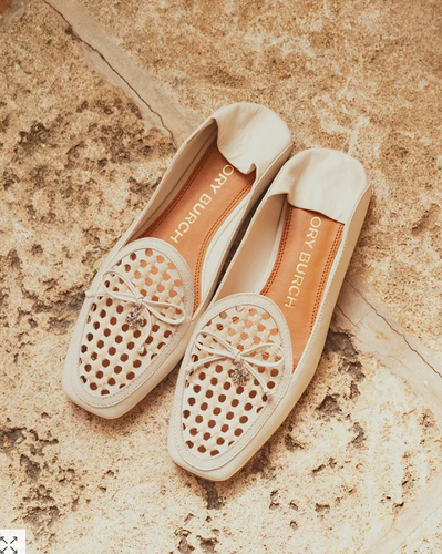 Tory Burch Tory Charm Woven Leather 