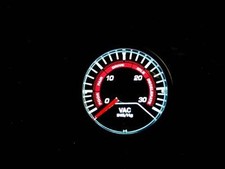 Megan Racing Universal Vacuum Meter Gauge - Black Face - Ver 1 - 52mm Megan Racing Universal Vacuum Meter Gauge - Black Face - Ver 1 - 52mm