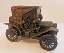 Vintage 1908 Buick Metal Car Bank Banthrico Chicago USA DeSoto State Bank READ