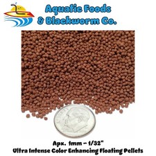 Ultra Intense Color Enhancing FLOATING Pellets, ALL Cichlids. Apx 1 mm