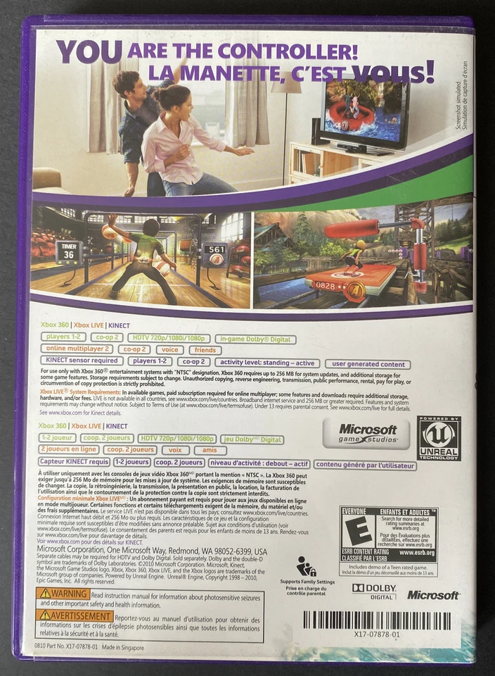 Kinect Adventures (Microsoft Xbox 360, 2010) CIB Used FREE Domestic Shipping - Image 3 of 3