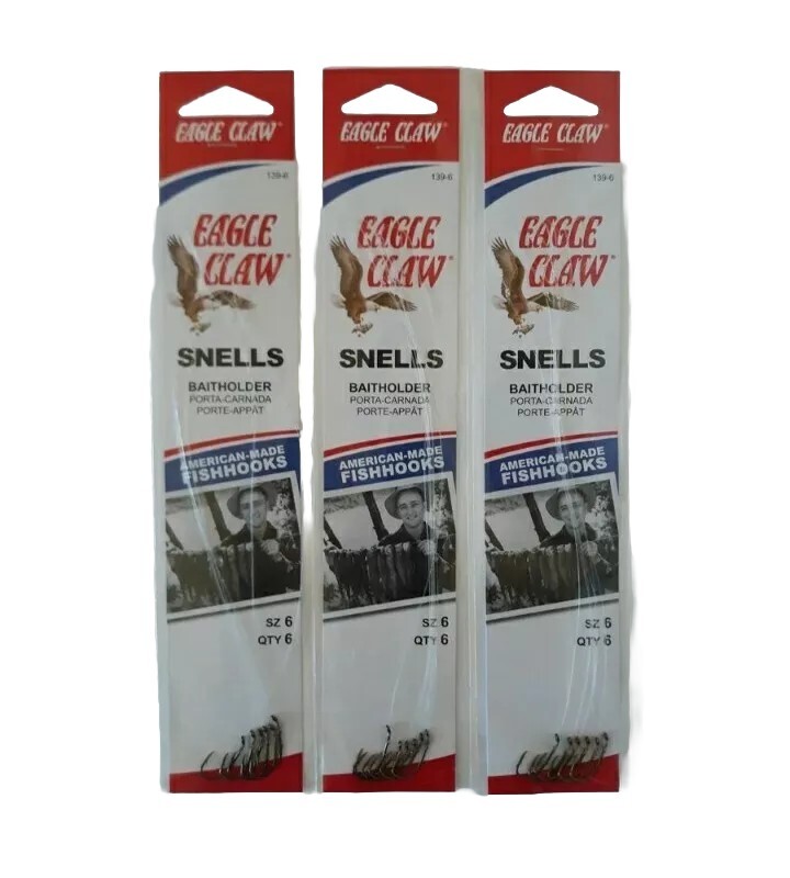 eagle claw fish hook size 6 Octopus Hooks Eagle Claw Fish Hooks are built to withstand and meet the needs of demanding anglers Eagle Claw Treble Round Bend