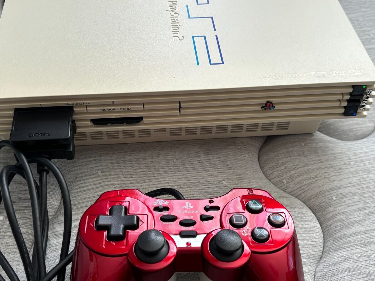 SONY PS2 PlayStation 2 SCPH-55000 GT White Console NTSC-J SONY PS2 PlayStation 2 SCPH-55000 GT White Console NTSC-J