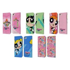 OFFICIAL THE POWERPUFF GIRLS GRAPHICS LEATHER BOOK CASE FOR APPLE iPOD TOUCH MP3