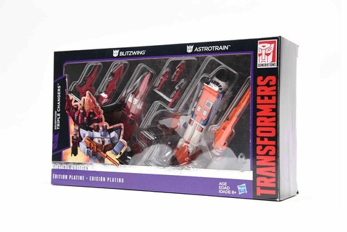 Hot Transformers Hasbro G1 Platinum Edition Astrotrain Blitzwing Triple Changers - Picture 2 of 5