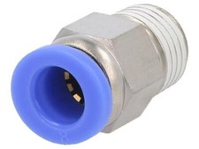 5x 123.014-8 connector straight -095-15bar mat: nickel-plated brass PNEUMATIC