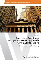 Das Neue Recht Der Hauptversammlung Nach Dem AktrÄG 2009 | Buch | 9783639446111