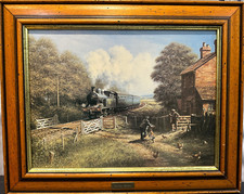 Steam Train Railway art print  Don Breckon Morning Delivery Southern Locomotive