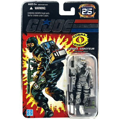 FIREFLY FIGURE COBRA SABOTEUR G.I. JOE OVP 2007 HASBRO GI 25 ANNIVERSARY TOY NEU