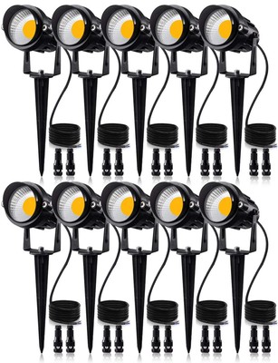 12w Low Voltage Led Landscape Lights With Connectors Outdoor 12v Super Warm Whit