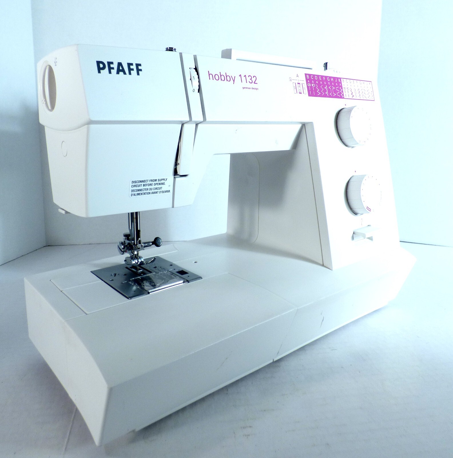 Pfaff Hobby 1132 Sewing Machine w/Case No foot Pedal Parts/Repair eBay