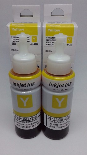 200ml Bulk Refill Ink Yellow for Epson Compatible L800 L801 L220 L310 L805 L810 - 第 1/1 張圖片