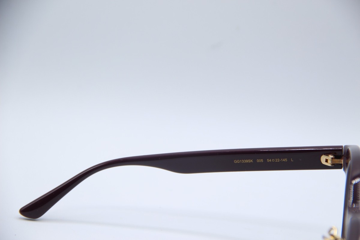 NEW GUCCI GG 1339SK 005 PURPLE GOLD AUTHENTIC FRAMES