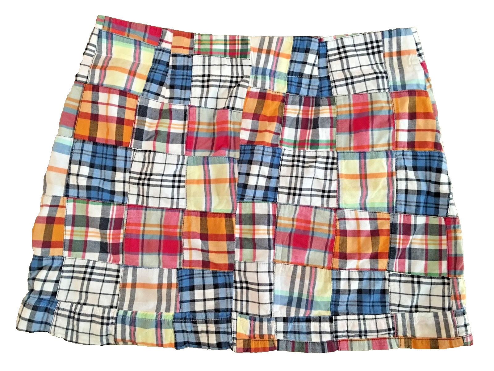 J. CREW Women's Patchwork Plaid Button Up Mini Sk… - image 4