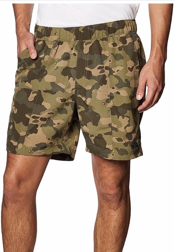 Swim Trunks Camouflage Elastic Waist 