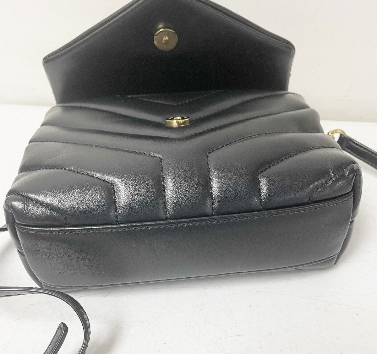 【関税＆送料込み】Saint Laurent M Mono Bags 2022 Saint Laurent Black Mini Bag Mono Avec Removable w/ Box
