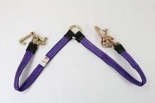 36 Purple Diamond Weave Towing V-bridle Strap With Rtj Cluster Hooks 36 Purple Diamond Weave Towing V-bridle Strap With Rtj Cluster Hooks