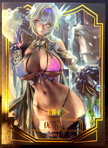 Goddess Feast 3 UR-017 Carta da visita Eula Lawrence Genshin Impact Anime Waifu - Foto 3 di 3