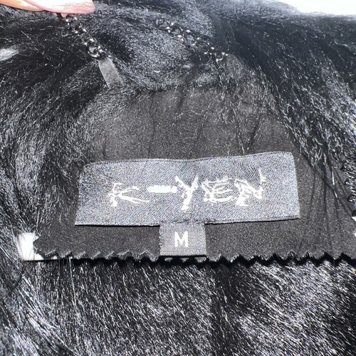 Chaqueta K-Yen Negra Piel de Mapache y Cabra Talla Mediana - Imagen 5 de 10
