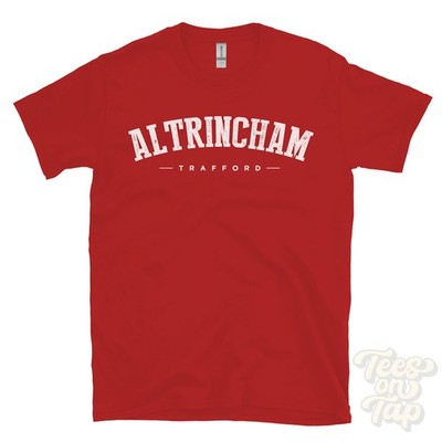 ALTRINCHAM TRAFFORD T-SHIRT hale england college style