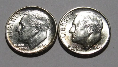 1960-D Roosevelt Dime — photo from another recent sale