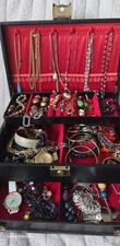 Mix Of Costume Jewelery With Large Box